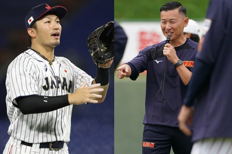 WBC日本代表に選ばれた鈴木誠也。その活躍を支えてきたのがMLBカブスの中田史弥トレーナーだ（写真右／2024年プレミア12の練習風景）　©JMPA（Seiya Suzuki）, Fumiya Nakata