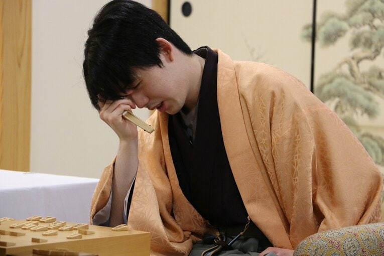 王将戦第7局の様子（写真は右に続きます）　©Shintaro Okawa