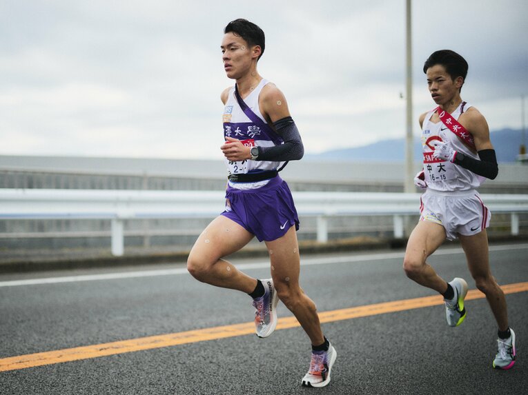 7区区間賞をマークした佐藤　©Yuki Suenaga