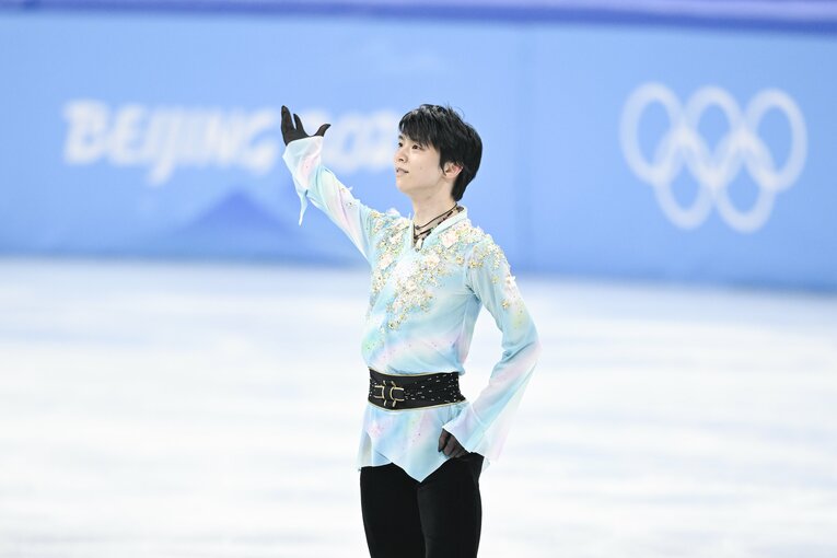 北京五輪フリー『天と地と』、演技終了後　©Asami Enomoto/JMPA