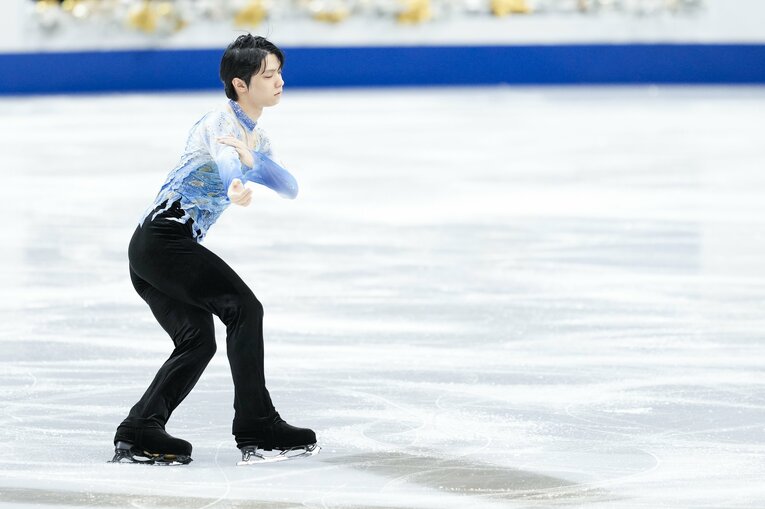 2021-2022シーズンのショートプラグラム『序奏とロンド・カプリチオーソ』　©Asami Enomoto