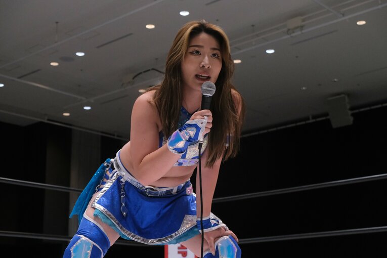 スターダムの大学生レスラー・妃南　©Norihiro Hashimoto