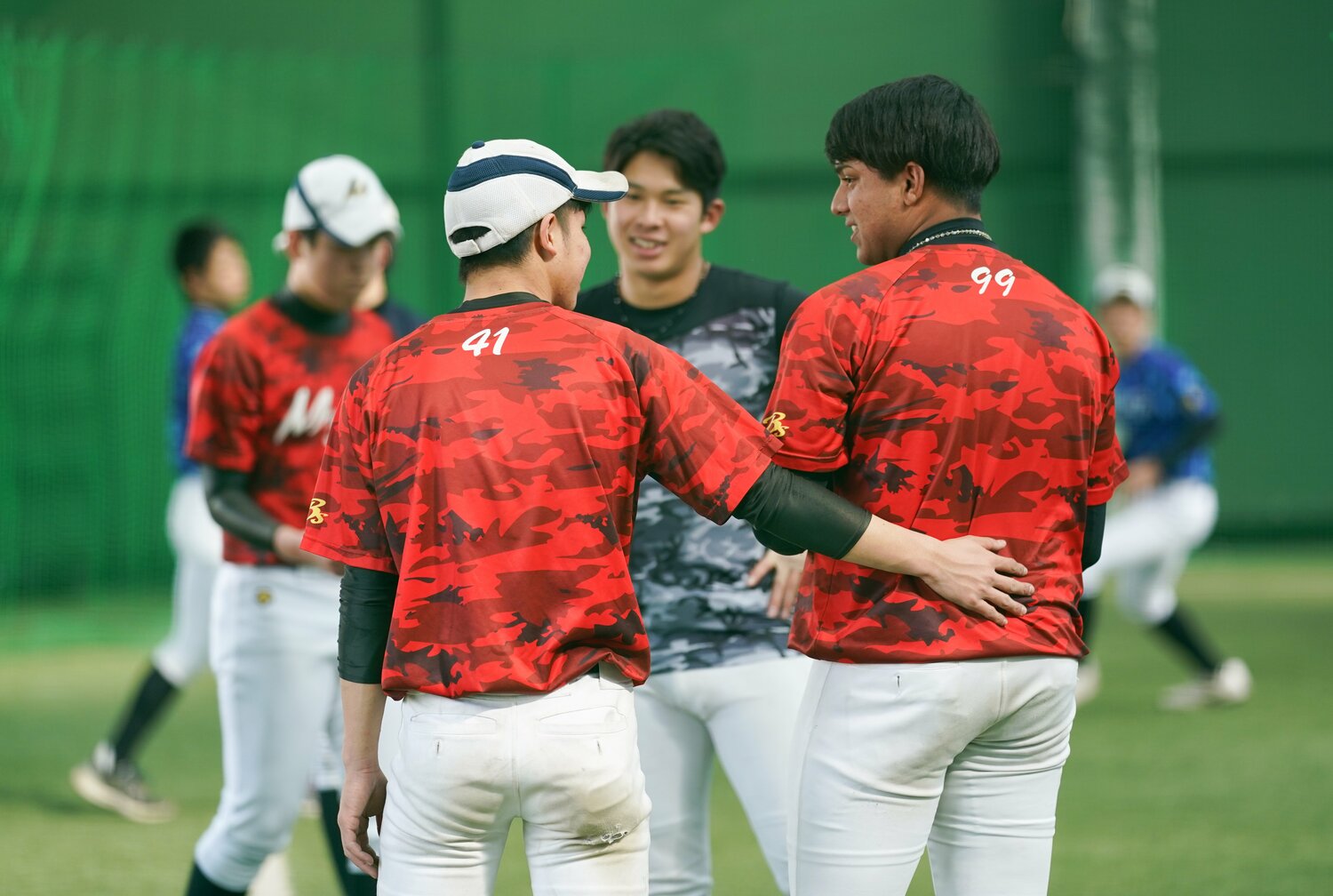 ラマルの周りにはいつもチームメイトが集まる　©︎Akito Iwamoto