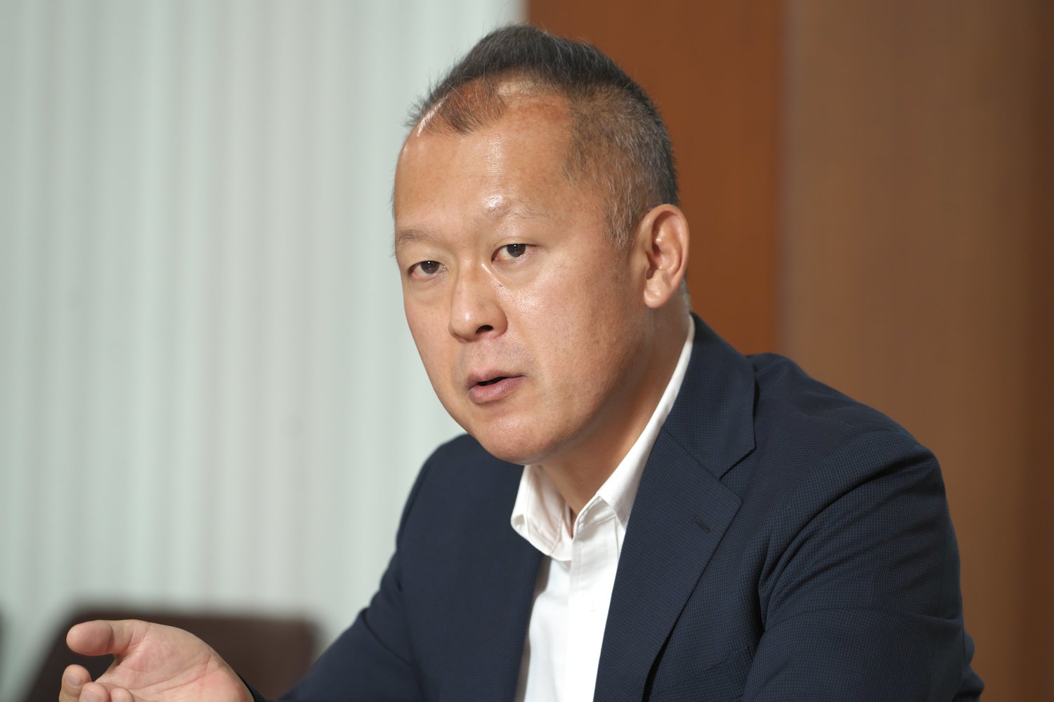 「日刊スポーツ新聞社スポーツ部デスク」の佐々木一郎氏 ©Hideki Sugiyama