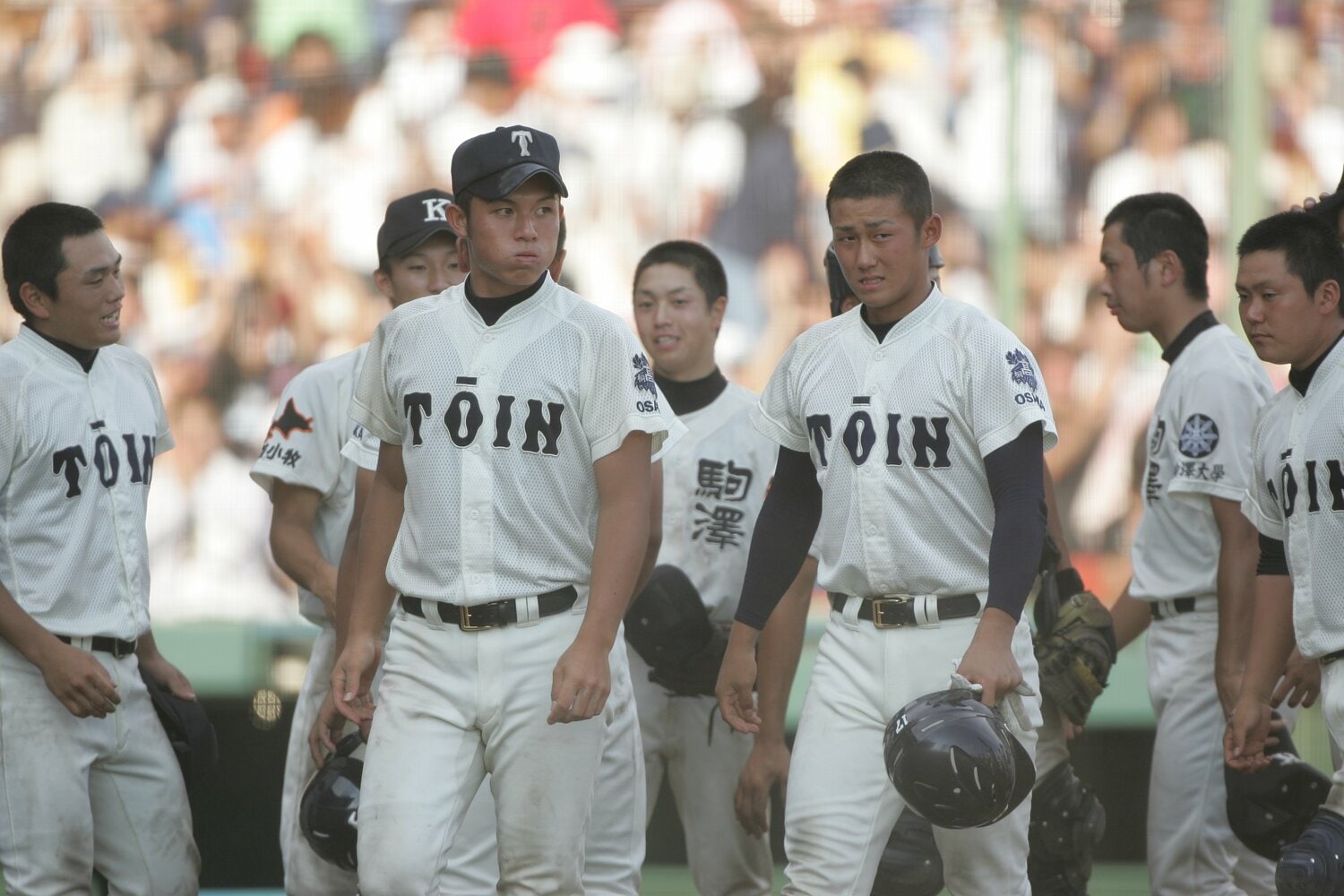 2005年夏の甲子園。3年生に辻内崇伸・平田良介、1年生に中田翔がいた ©BUNGEISHUNJU