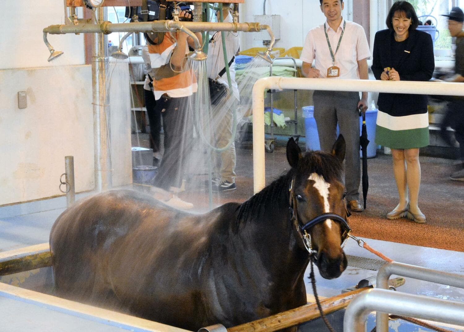 実際の施設にある“温泉”　©KYODO