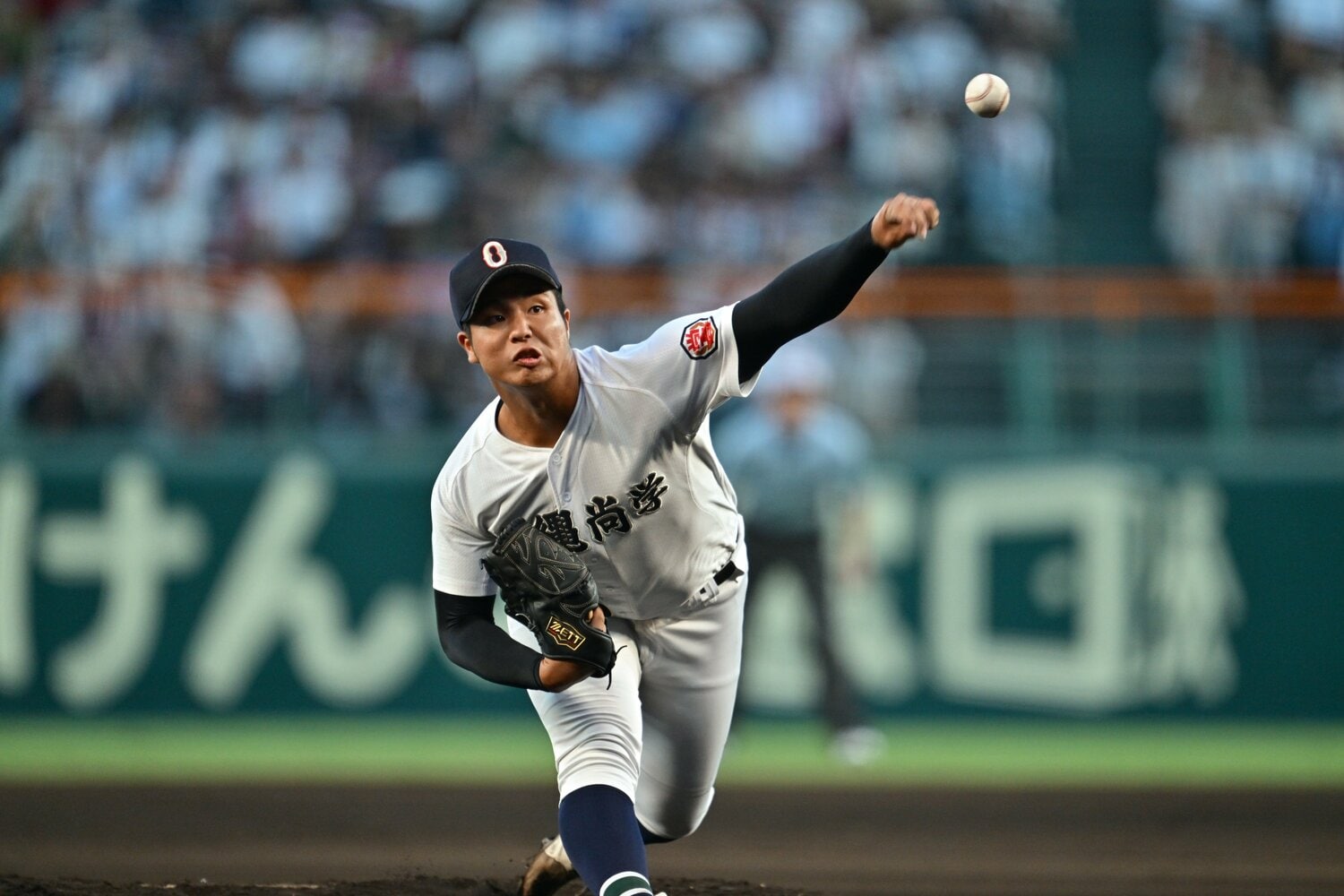 仙台育英戦で169球を投じた末吉だが、それ以降の戦いでは球数が抑えられた　©Hideki Sugiyama