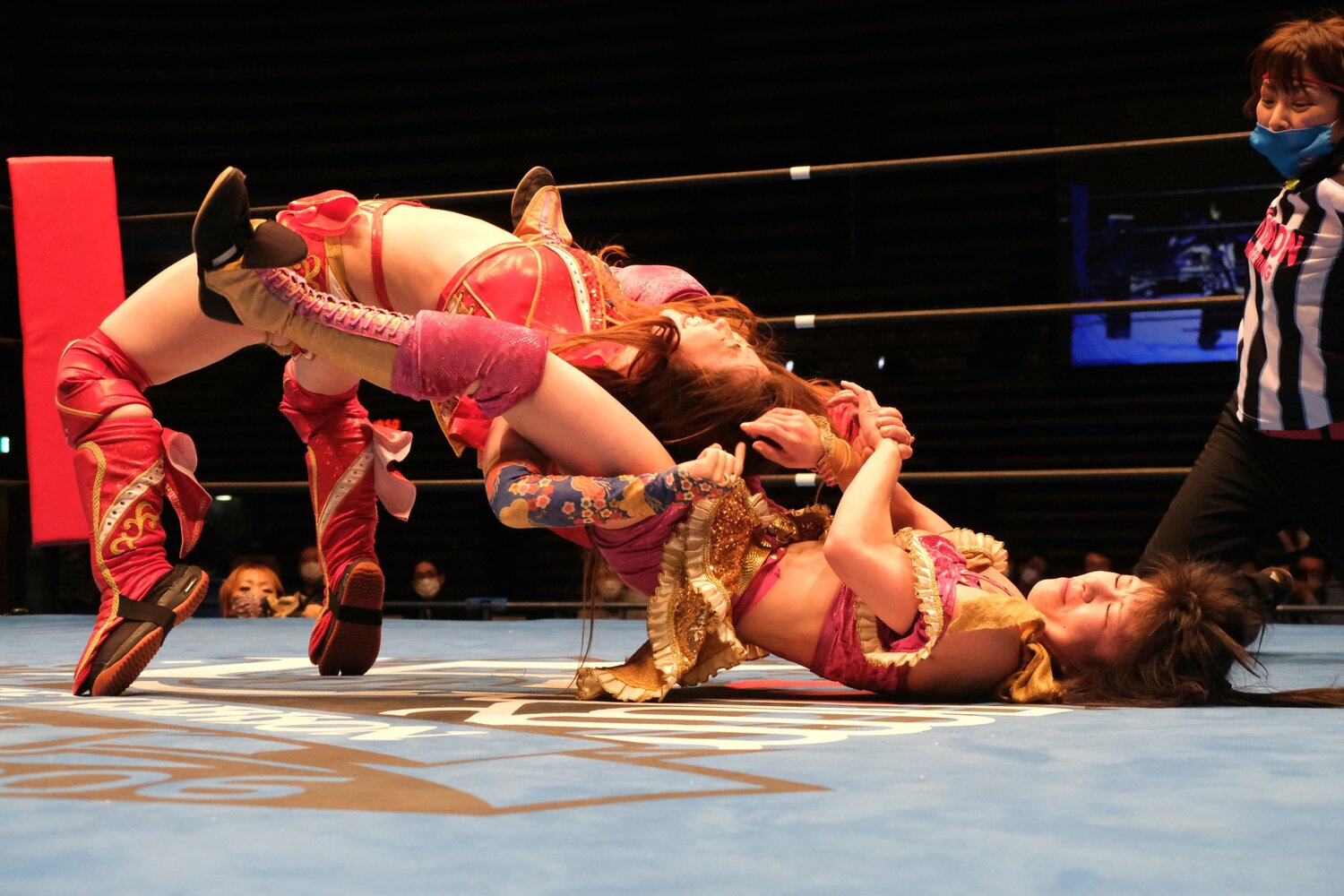 藤本のジャパニーズ・オーシャン・サイクロン。しかしつくしは2カウントで返した