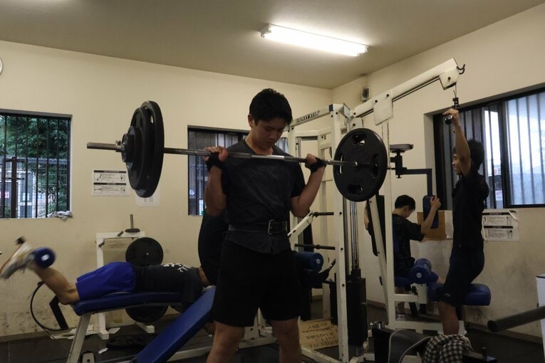 昨年から7キロ増量して現在は186cm、92kgの体躯を誇る吉満　©Fumi Sawai