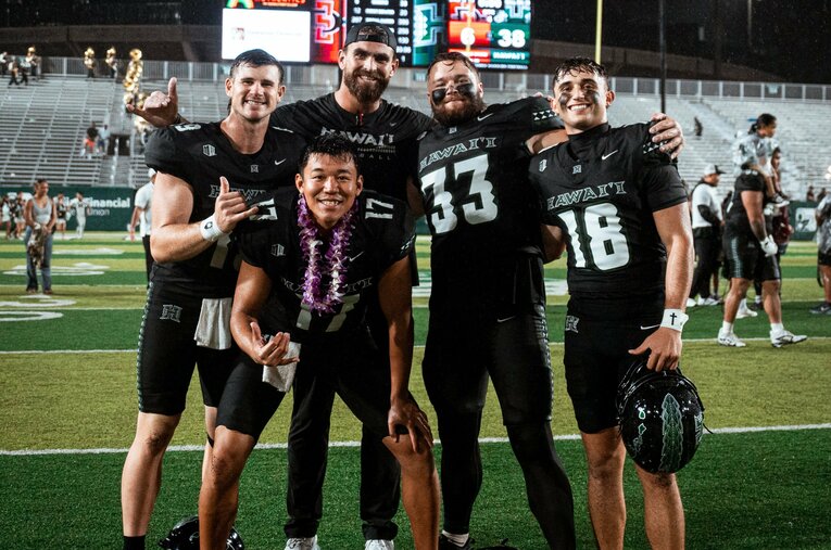 チームメイトとの絆も好記録を後押しした／ハワイ大学提供