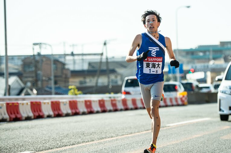 8区の区間記録は6年前に東海大「黄金世代」の小松陽平がマーク　©Nanae Suzuki
