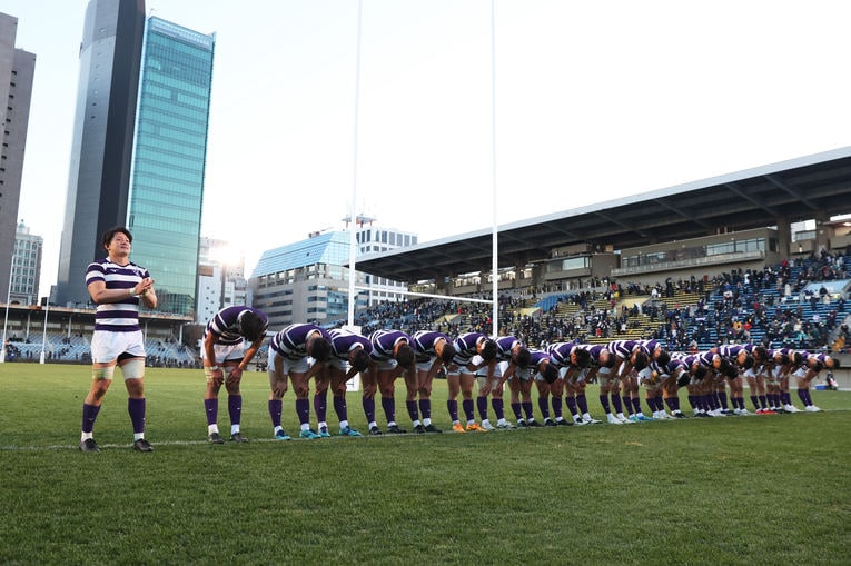 昨季は箸本前主将（現サントリー・左）のもと対抗戦連覇を達成したが、大学選手権では現日本代表のフィフィタを擁する天理大に準決勝で敗れた　©︎Naoki Morita/AFLO SPORT