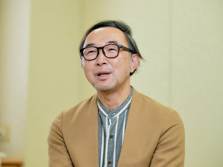 選手たちへの想いを語るサンリオ経営戦略本部の鶴谷哲司氏　©Yuki Suenaga