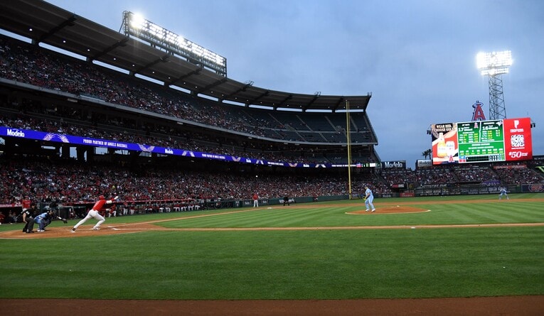 5月28日、今季初対戦となった大谷翔平vs菊池雄星　©Getty Images