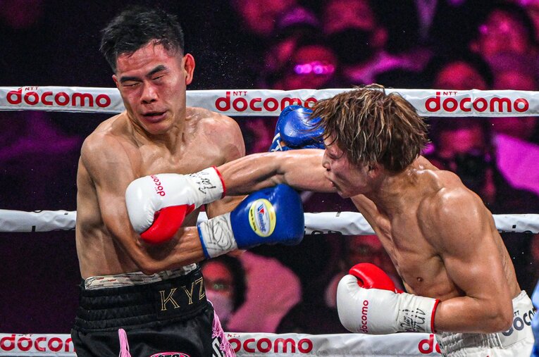 1月24日、井上尚弥vsキム・イェジュン。壮絶なKOパンチ、直後のシーン ／ photograph by Takuya Sugiyama