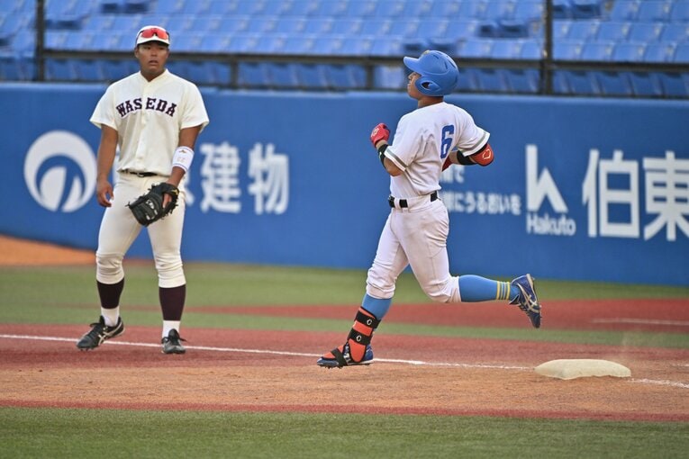 東大のドラフト候補・阿久津怜央。大学2年でアメフトから転部した異色の経歴を持つ　©Hideki Sugiyama