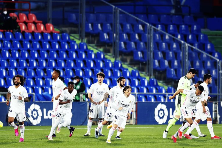 キックオフ直前のマドリーの面々©Daisuke Nakashima