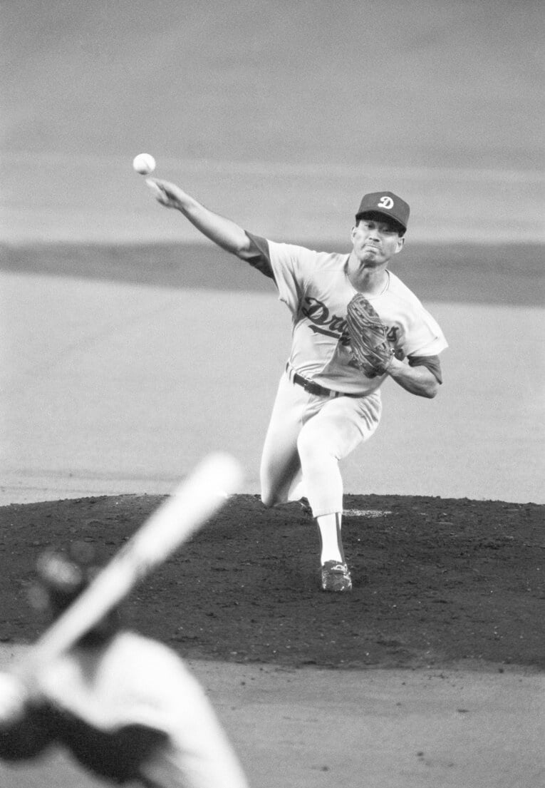 1988年オフに中日に移籍した西本聖。写真は中日1年目　©JIJI PRESS