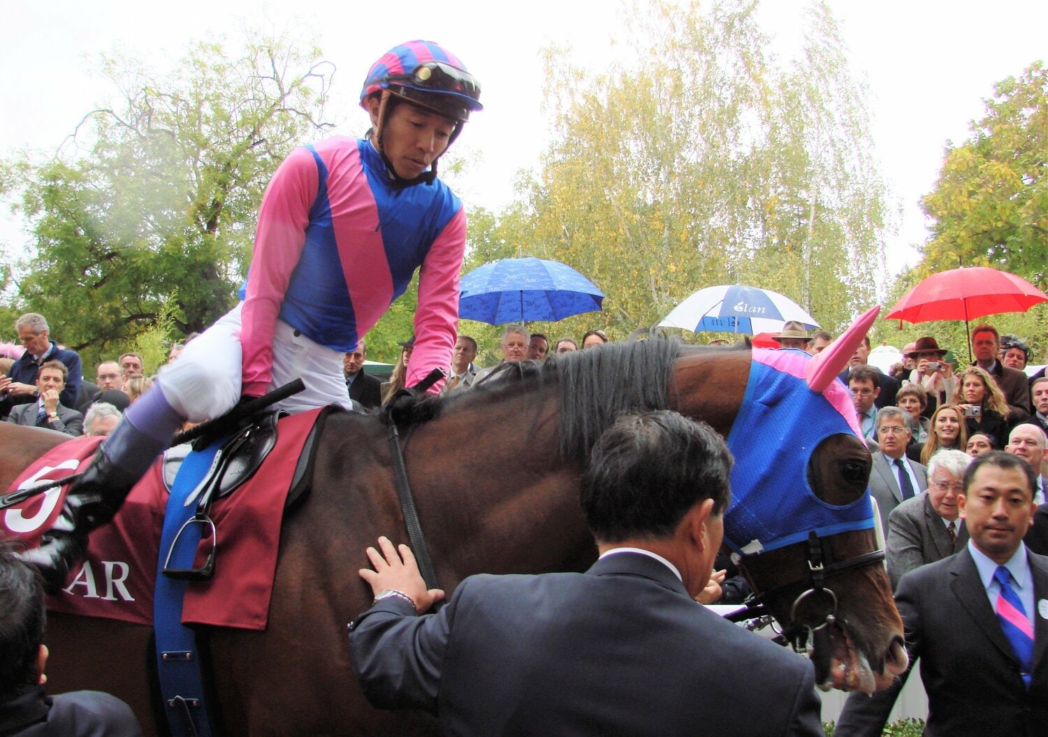 凱旋門賞のパドックでの様子　©Satoshi Hiramatsu