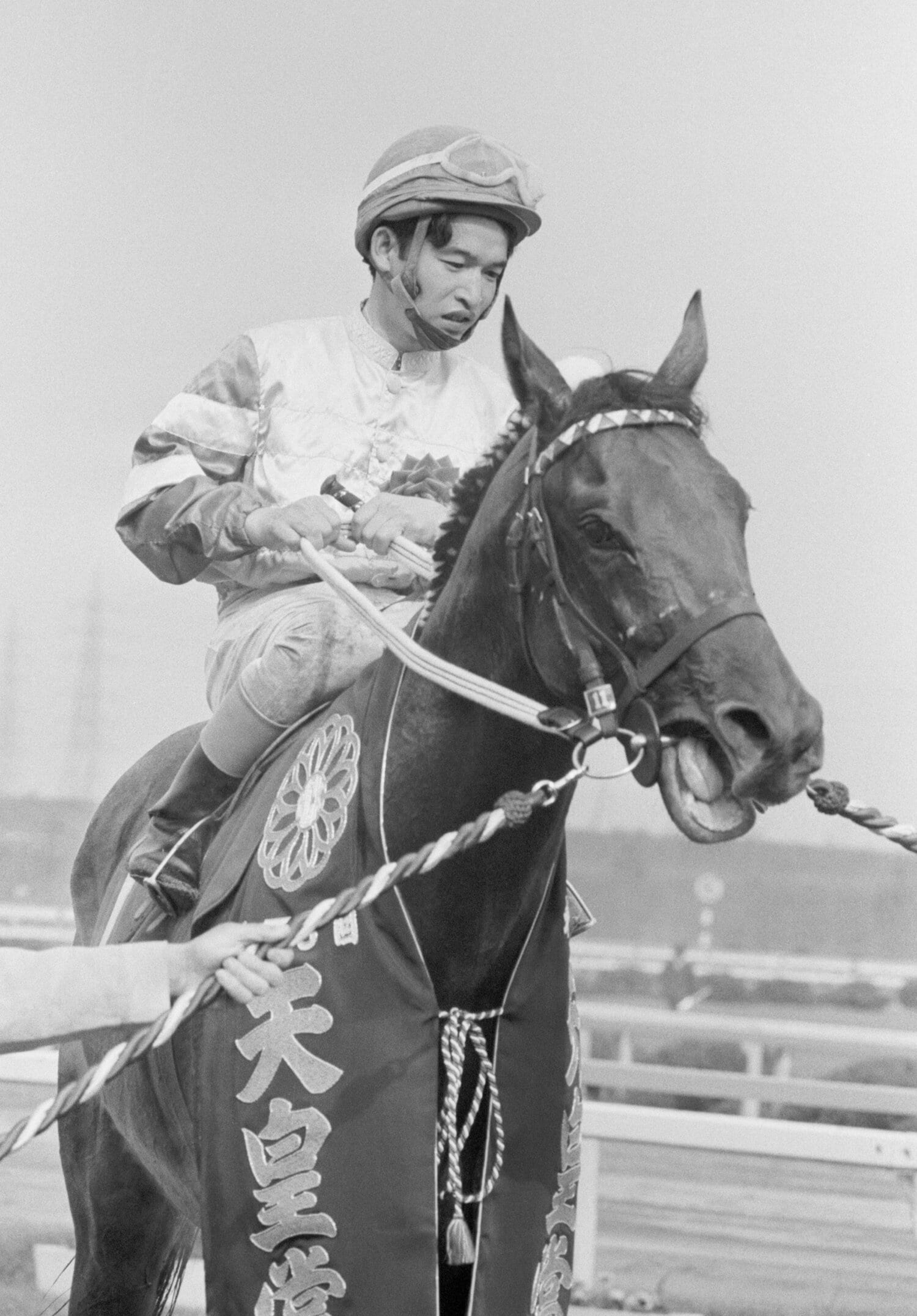 「天才」と称えられた現役時代の福永洋一。写真はエリモジョージで優勝した1976年の天皇賞・春　©JIJI PRESS