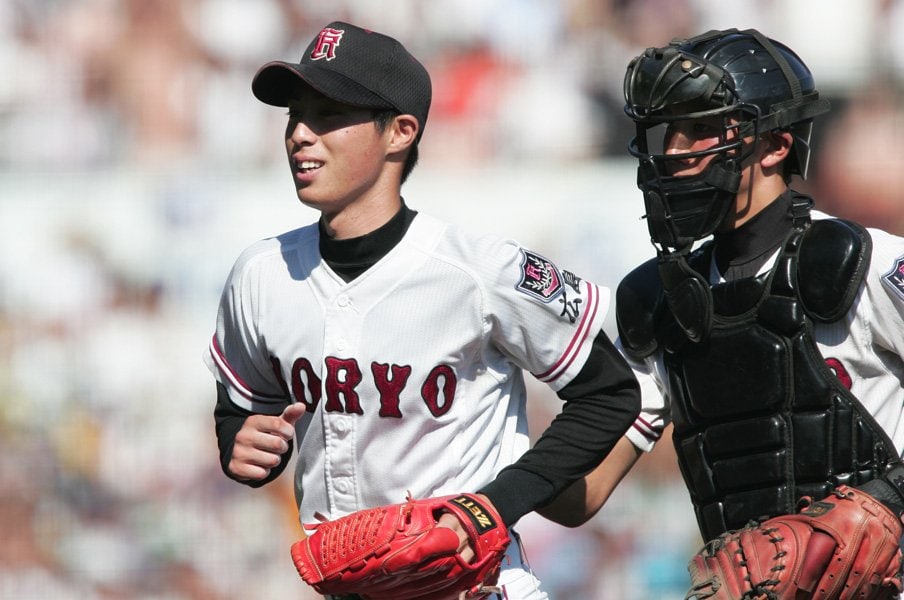 野村祐輔&小林誠司/広陵 ©Hideki Sugiyama