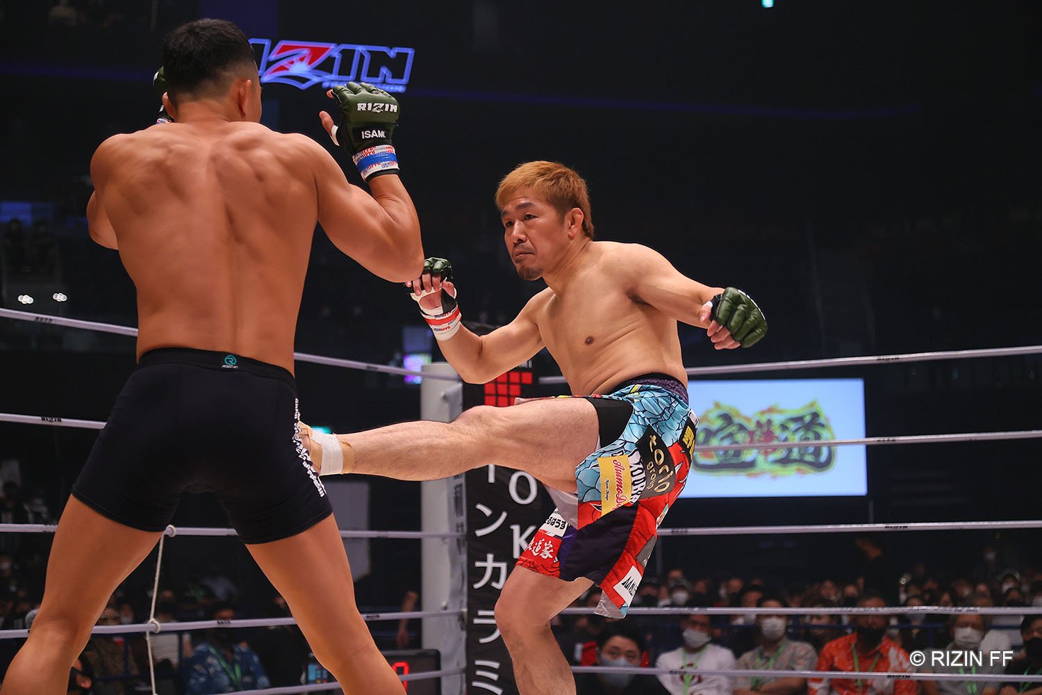 朝倉海の代わりにヤン・ジヨン戦のリングに上がった昇侍　©RIZIN FF