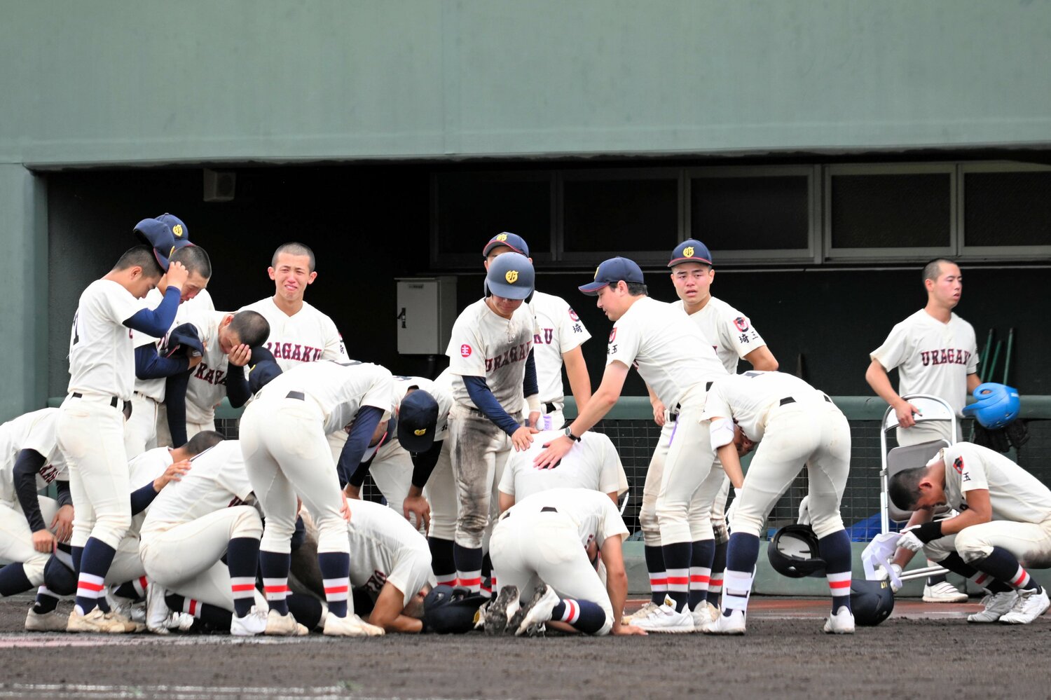 1年前の埼玉大会、「最強世代」と期待された浦和学院は、3回戦で県立滑川総合に1―4で敗れた ©Asahi Shimbun