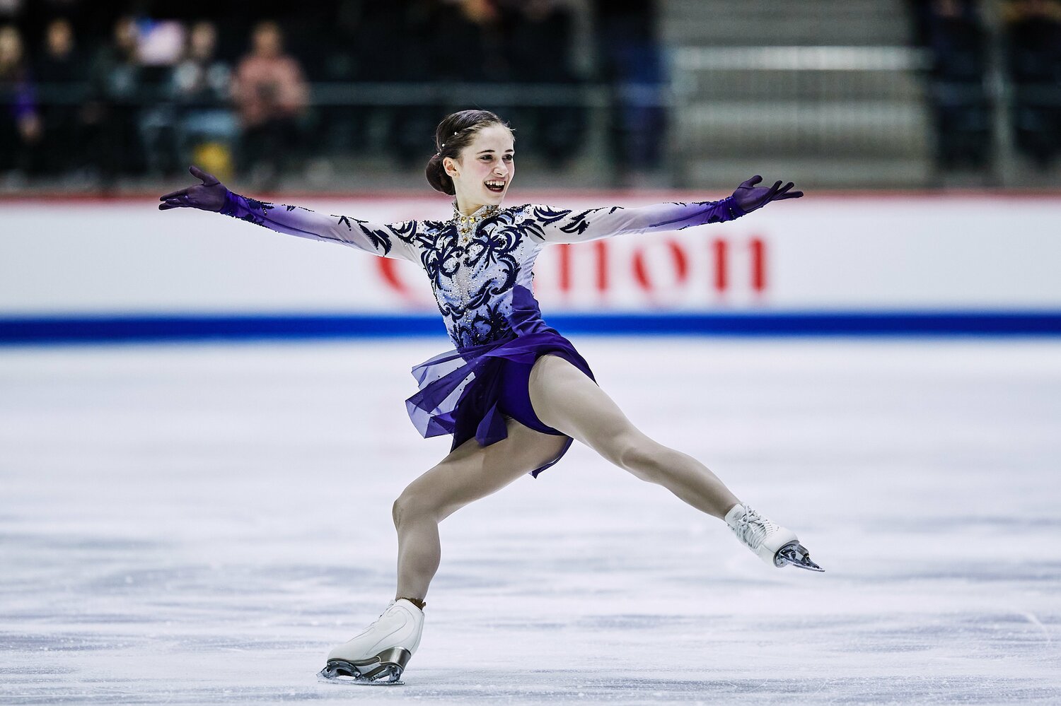 15歳でのシニア出場が認められる最後の世代となった世界ジュニア王者、イザボー・レヴィット　©Getty Images