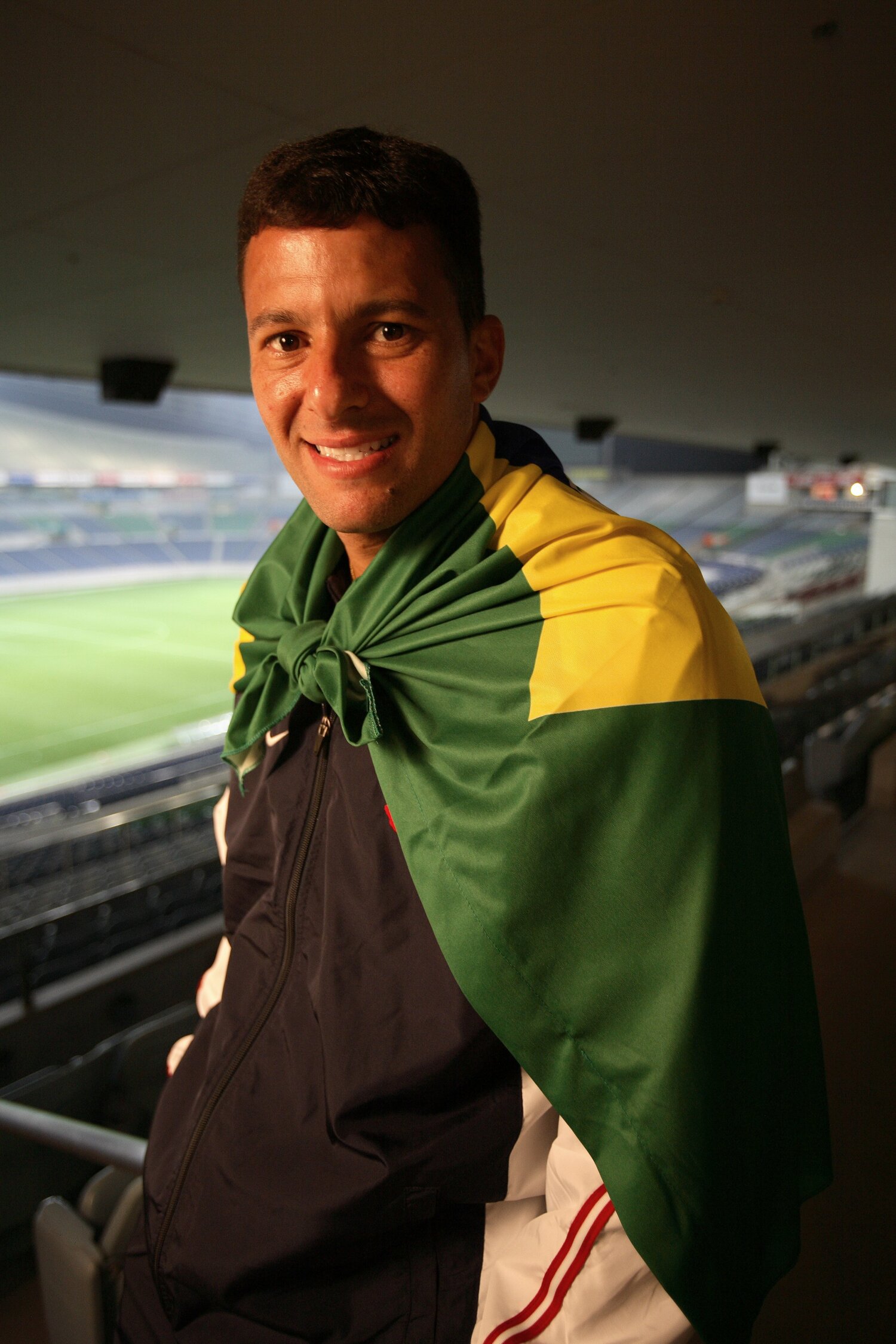 優勝インタビューに応じてくれた際のワシントン　©Naoya Sanuki