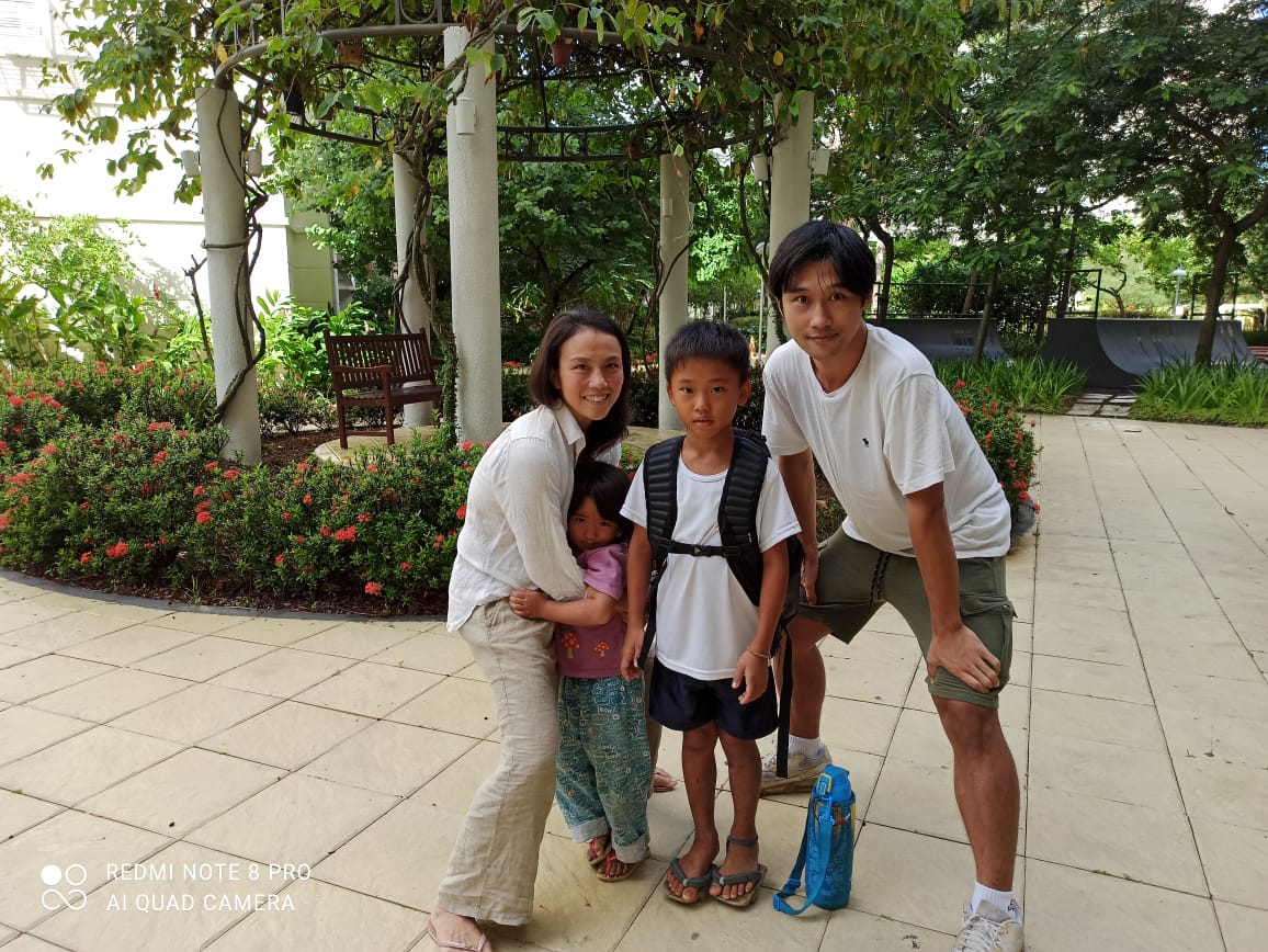 ブラジルで暮らす藤井一家©Hiroaki Sawada