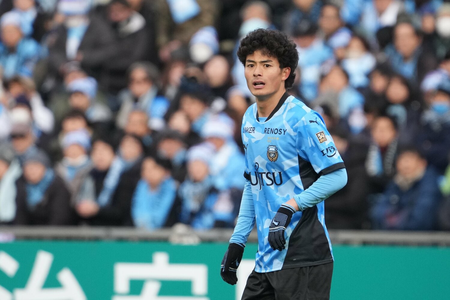 川崎フロンターレ加入後、リーグ戦全試合でフル出場を続ける谷口栄斗　©Masashi Hara/Getty Images