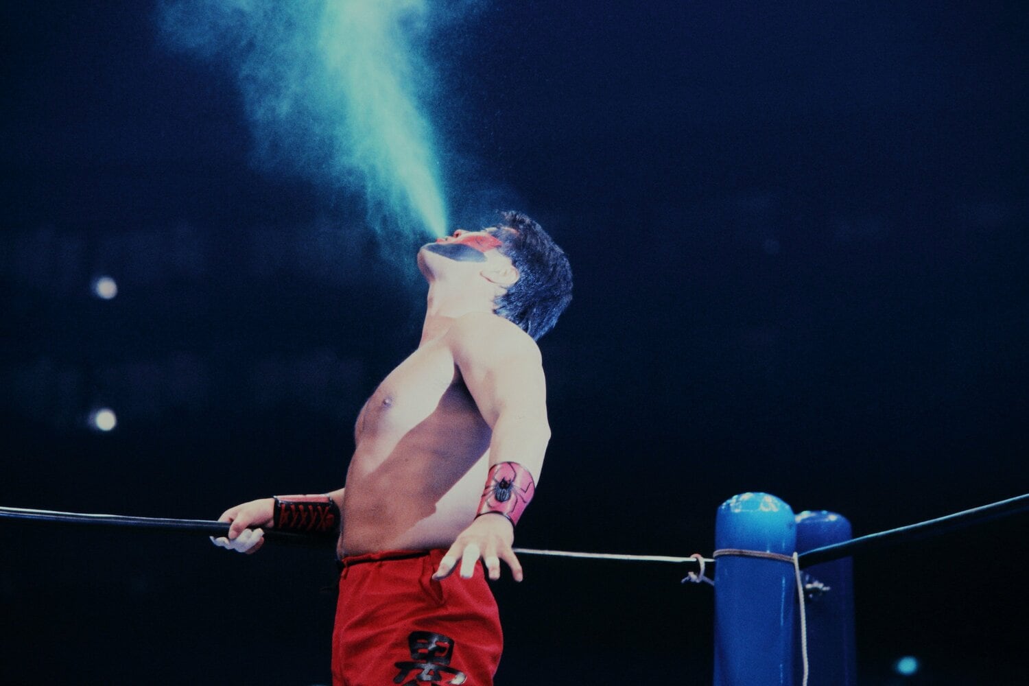 グレート・ムタとしてアメリカをはじめ大ブレイク（1993年の福岡ドーム大会）　©AFLO