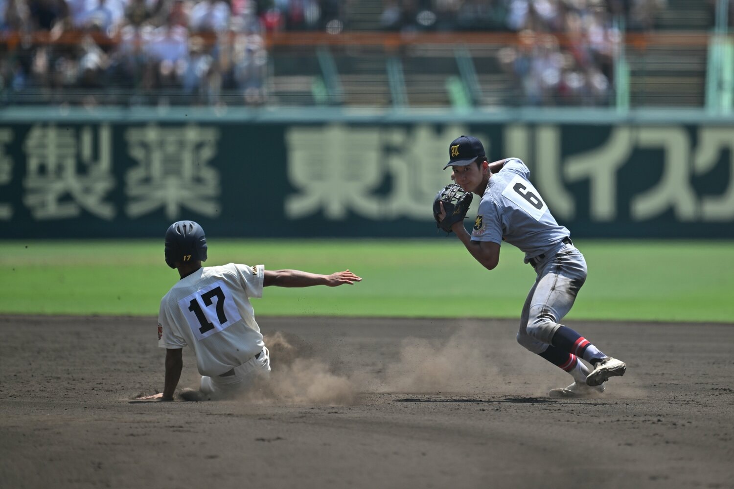 仙台育英・山田脩也の守備 ©Hideki Sugiyama