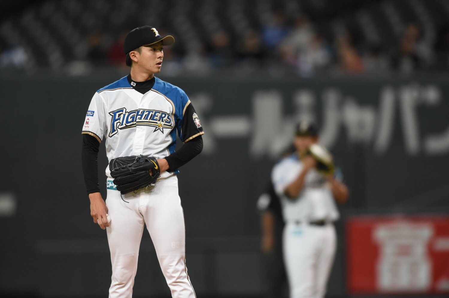 日本ハム時代の上沢直之　©︎Nanae Suzuki