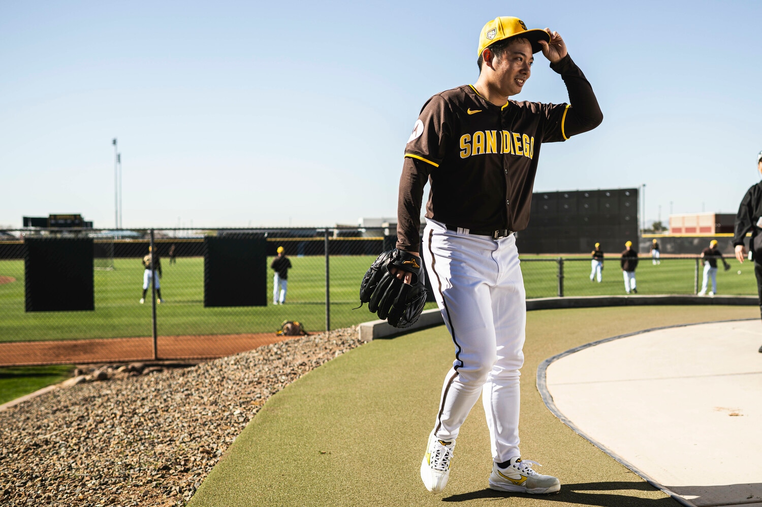 流暢なスピーチが話題となった松井裕樹　©︎Getty Images