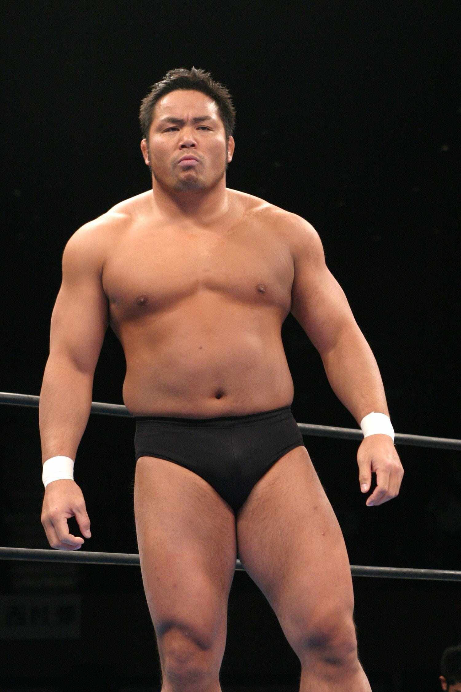 現役時代の体重は120キロ、最高時は140キロだったという（写真は2004年）　©AFLO