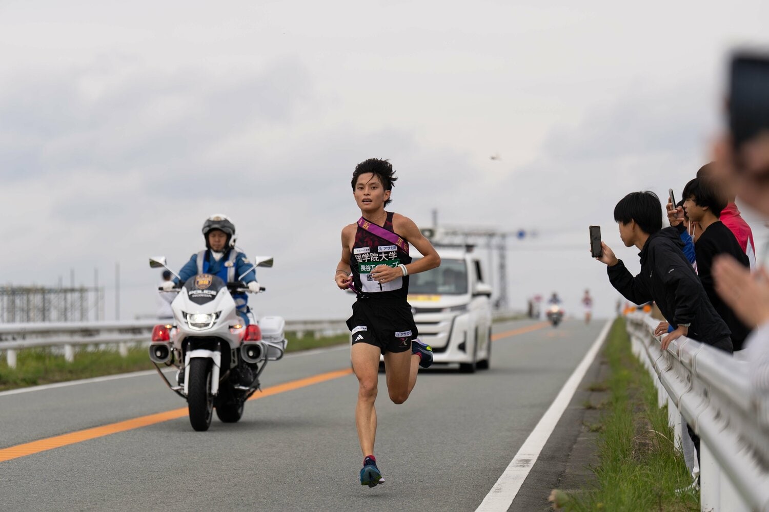 1年時からフル参戦する国学院大・青木をまずは前頭筆頭としたい　©Shiro Miyake