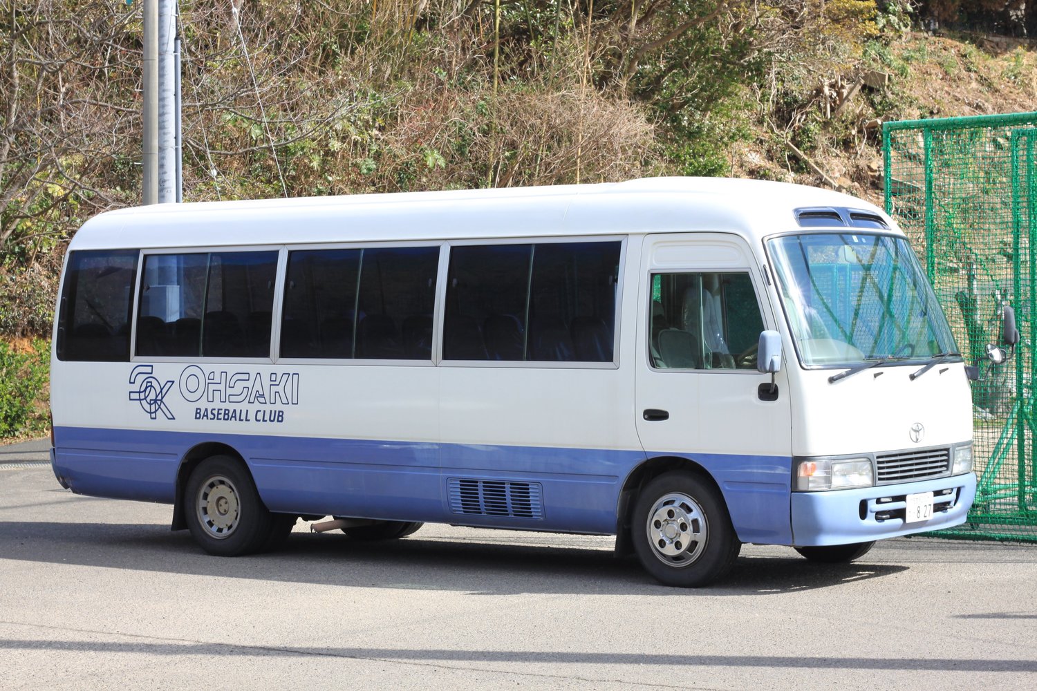 病院から寄贈されたマイクロバス