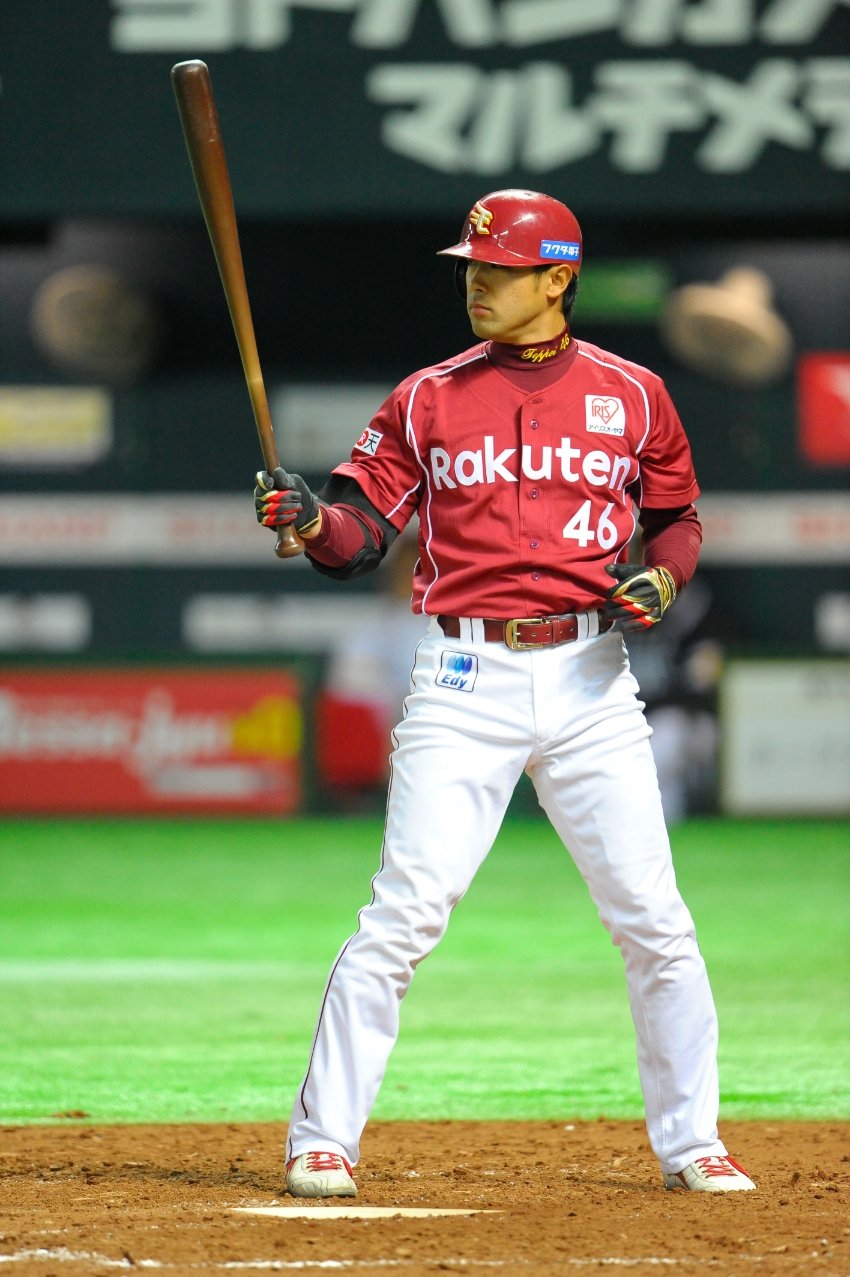 現役時代の鉄平　©Sports Graphic Number