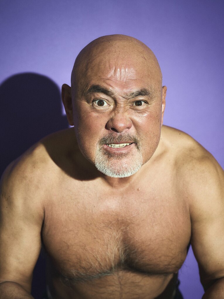 武藤敬司、60 歳の肉体（2023年撮影）©︎Yuki Suenaga