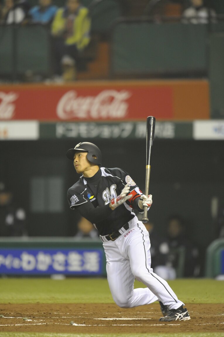 ルーキー時代の荻野貴司（2010年）©︎Toshiya Kondo