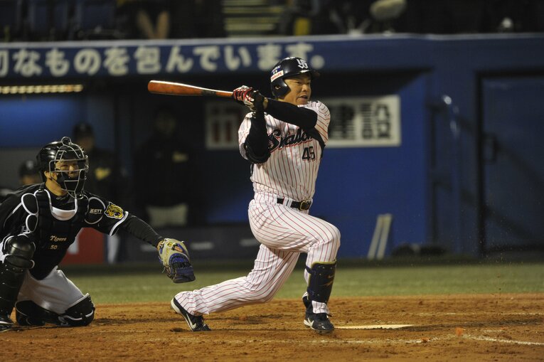 現役時代の岩村明憲 ©Nanae Suzuki