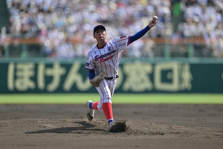 【決勝・仙台育英戦】対仙台育英戦　左腕エース・古賀康誠　©Hideki Sugiyama