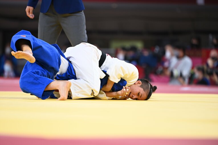 東京五輪で銀メダルを獲得した渡名喜　©JMPA