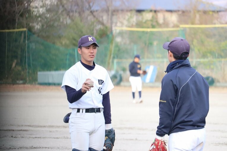 現在のチームでキャプテンを務める捕手の田副　©Genki Taguchi