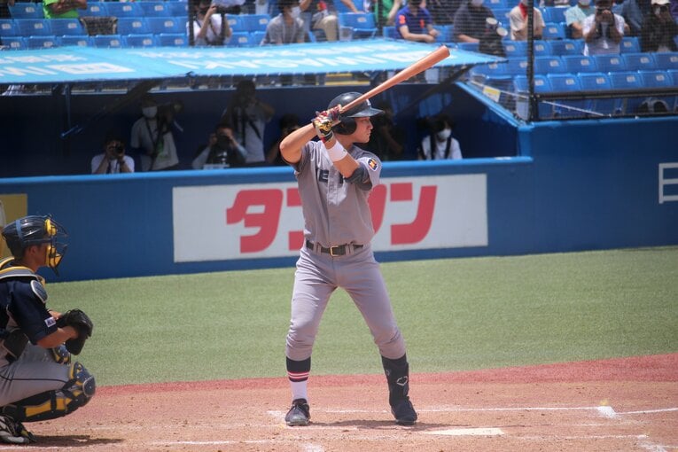 慶大・正木智也　©︎Mamu Takagi