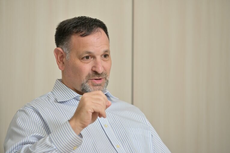 来日したジェフ・フレッチャー記者　©︎Hideki Sugiyama