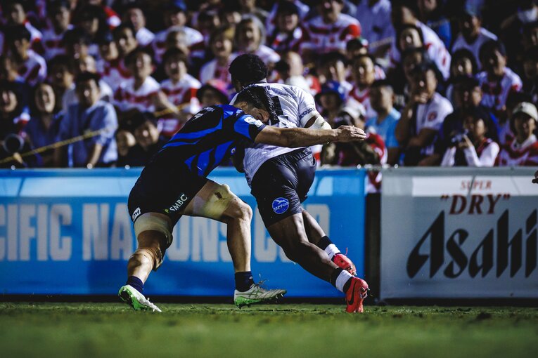 難敵フィジーを相手に劇的な逆転勝利を収めたフィジー戦　©Kiichi Matsumoto