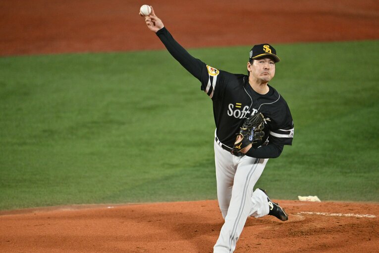 日本シリーズ第1戦、7回無失点の好投を見せた有原航平　©︎Hideki Sugiyama