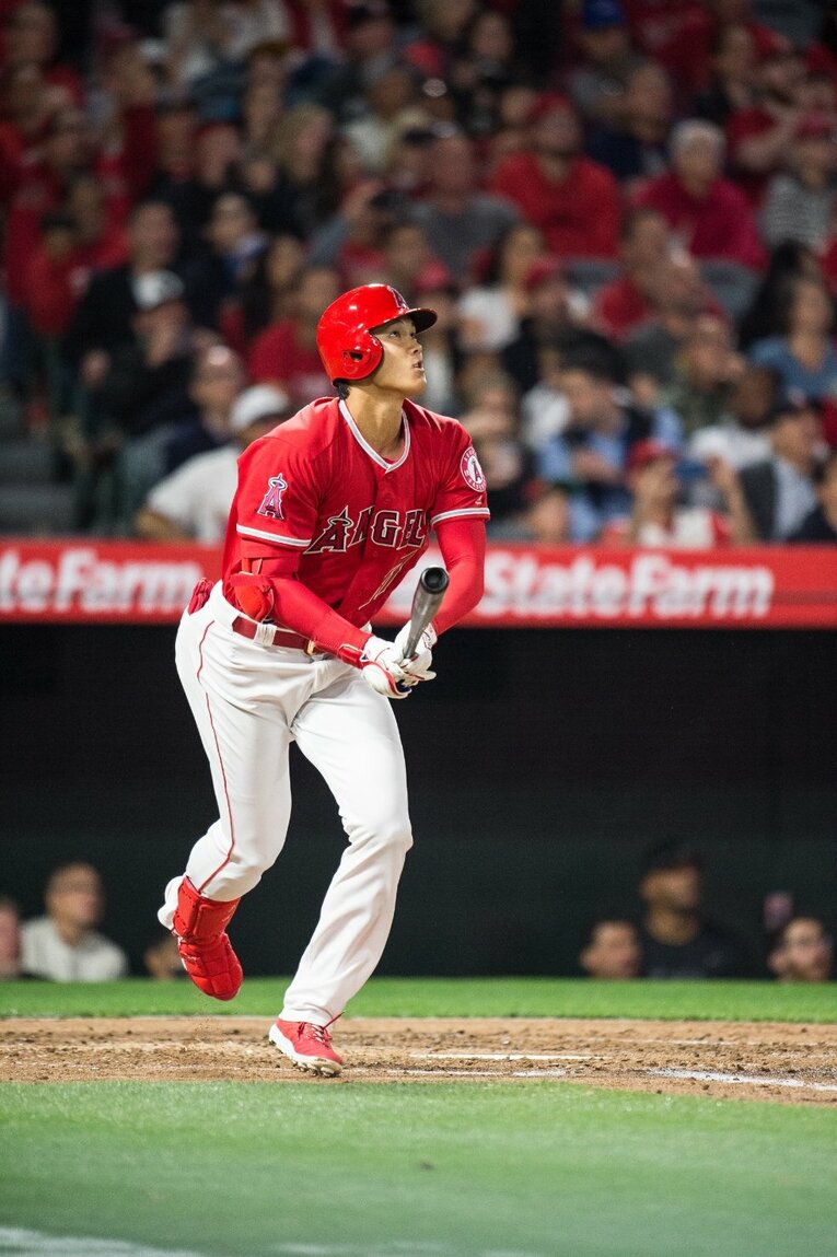 大谷メジャー第1号本塁打　©Nanae Suzuki
